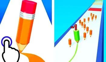 Color Pencil Run - free online casual game on Uisnwdx